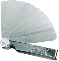 Proto J00MM25 25-Blade Metric Feeler Gauge Set - Precision 0.04-1.00mm Blades in Steel Holder, Made in USA