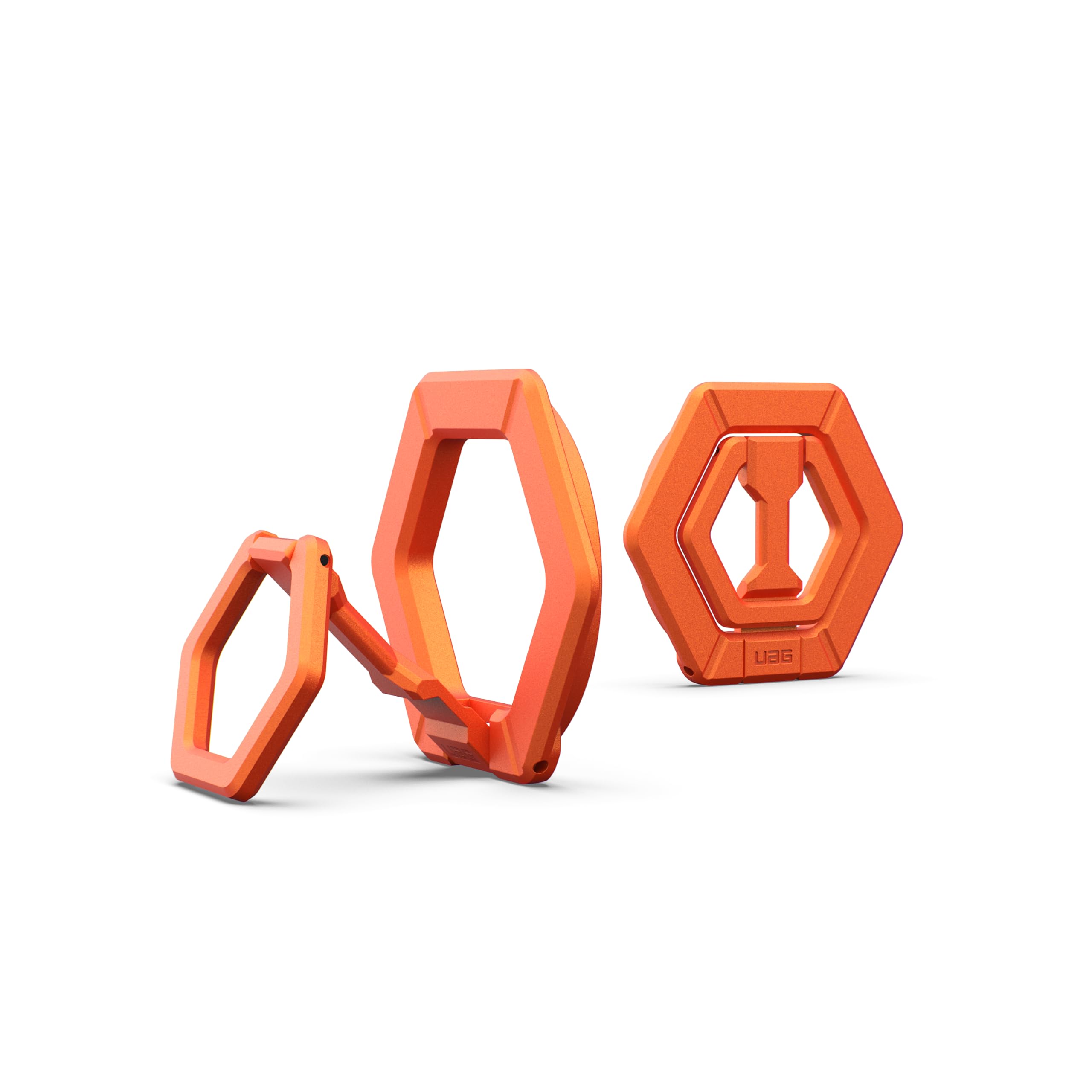 URBAN ARMOR GEAR UAG - Supporto magnetico ad anello per telefono, compatibile con magnete MagSafe, impugnatura rimovibile in metallo e cavalletto regolabile con rotazione a 360°, per iPhone 17, Galaxy