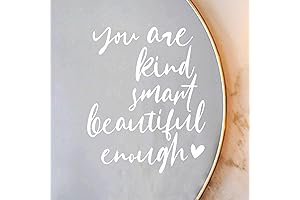 Set of 2 'You Are Kind Enough' Mirror Affirmations Vinyl Decals
