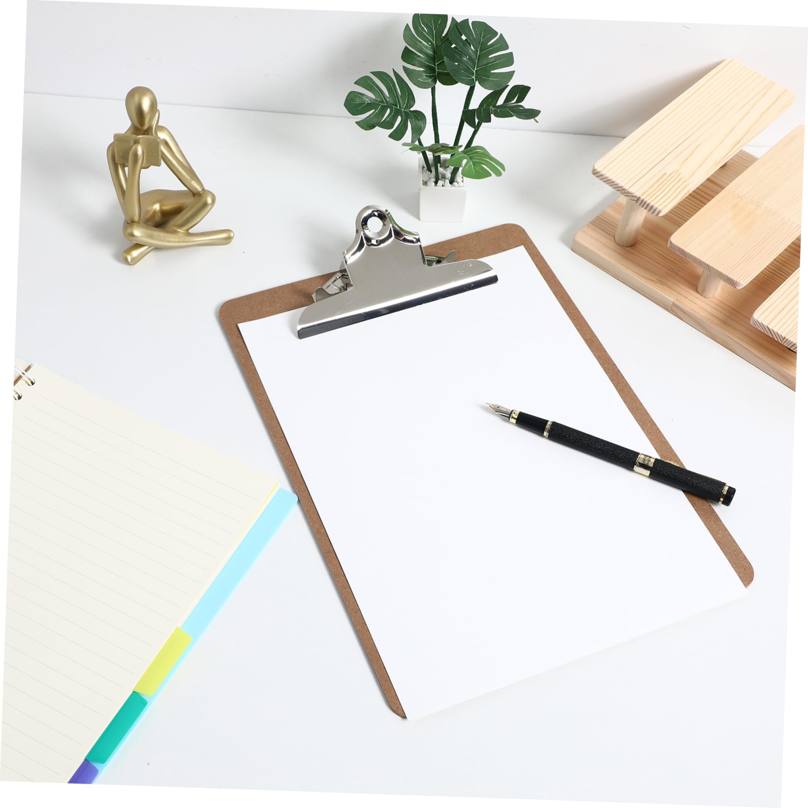 6pezzi Lavagne Portadocumenti Clipboards Per Scrittura e Disegno Superficie Piatta e Resistente Per Ufficio e Scuola Clip Robusta Per Documenti Sicuri