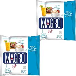 Kit 2 unid Adoçante Light Em Pó Magro Fit Forno E Fogão