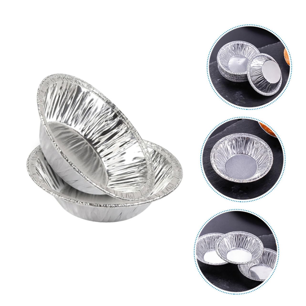Cabilock 3 Ensembles Moules À Jetables Mini Moules Pour Gâteaux Cupcakes Puddings Pour Cuisine Maison Événements 400 Pièces * 3