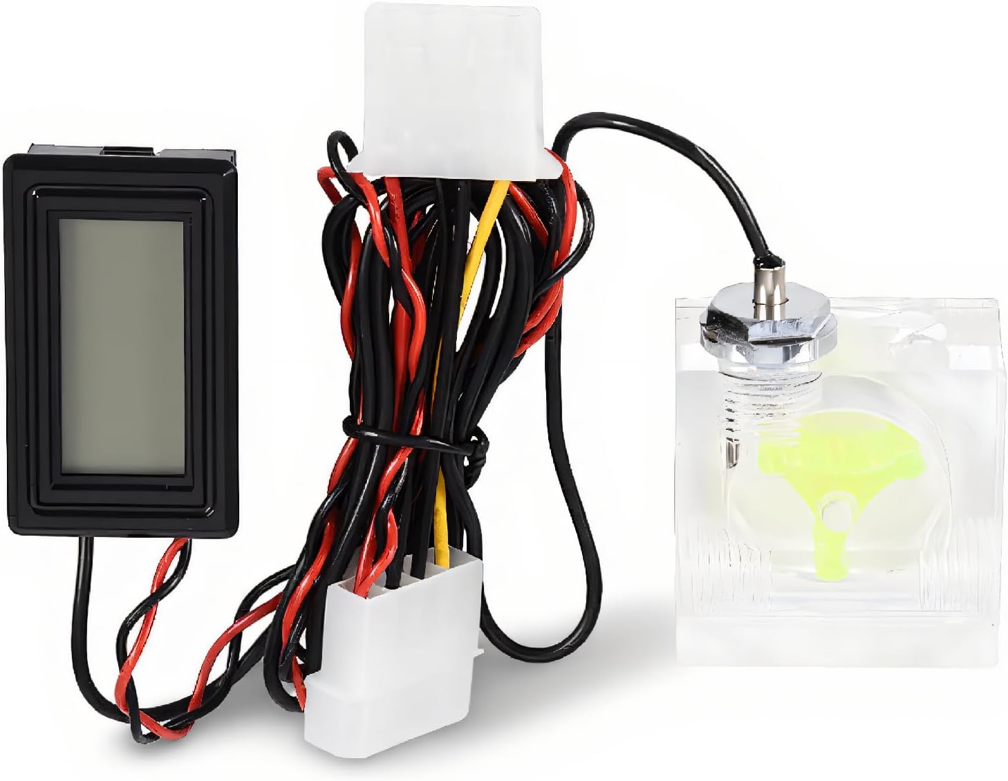 Computer Water Cooling Thermometer, Water Meter, Computer Temperature Detector Kit, PC Computer 3 Way Meter Digital Thermometer Suitable for Water Cooling System Kit