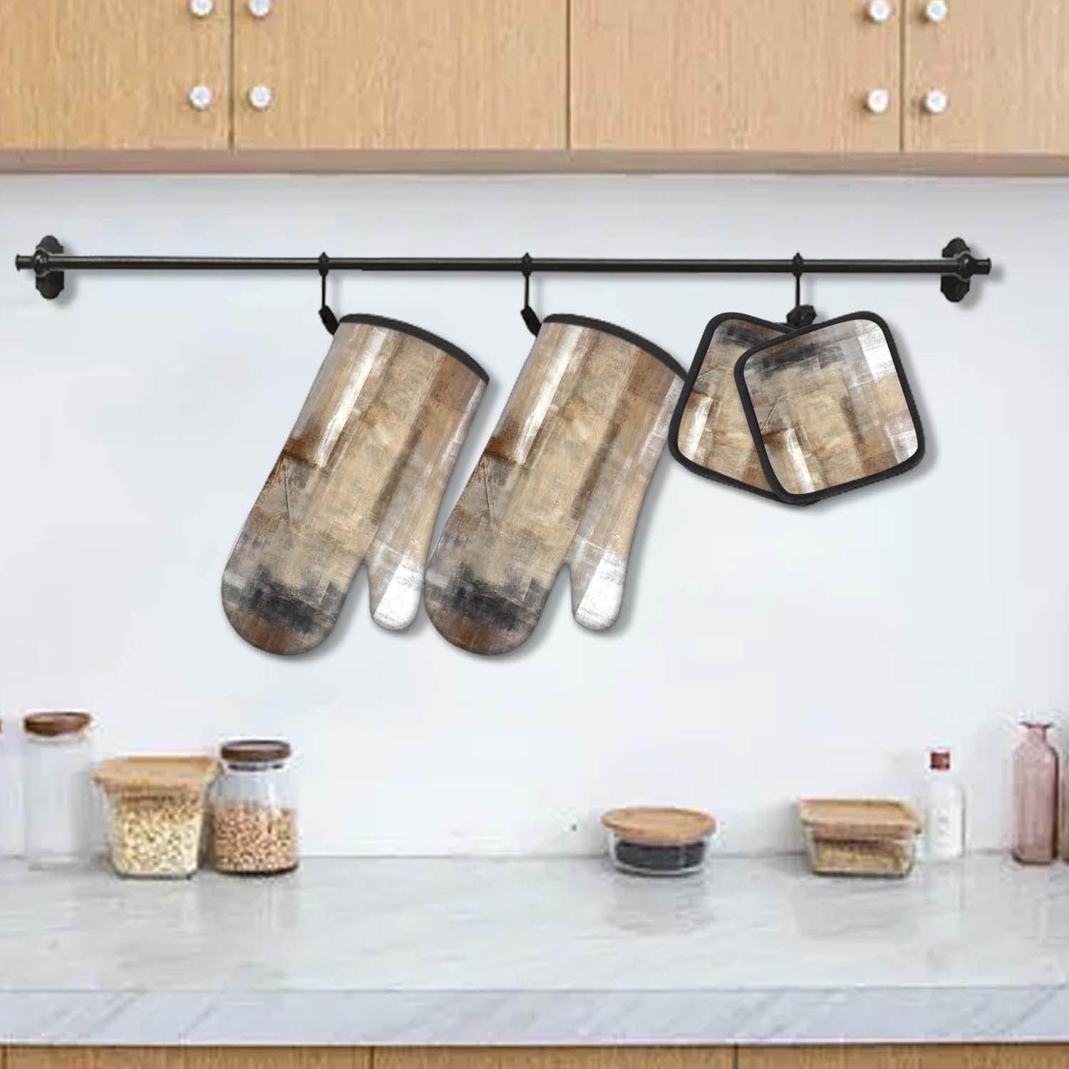 Alselo シリコン鍋つかみ 3個セット 耐熱&滑り止め鍋つかみ、プロ仕様 オーブンホットパッド ポケット付き ミット キッチン Alselo  シリコン鍋つかみ3個セット 耐熱&ノンスリップ鍋つかみ プロのオーブンホットパッド ポケットミット キッチン 料理 ベ MCALK オーブンミットと鍋つかみ5点セット ライトブラウン グレー ブラック オーブン手袋 ホットパッド キッチン料理用 抽象的