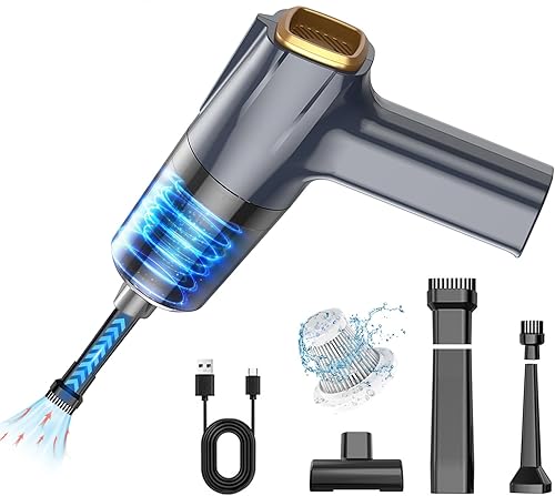 KEEPAA Aspirador de coche inalámbrico Mini soplador de aire inalámbrico de mano para computadora con teclado - Aspirador portátil para automóvil disponible en Yaxa Venezuela