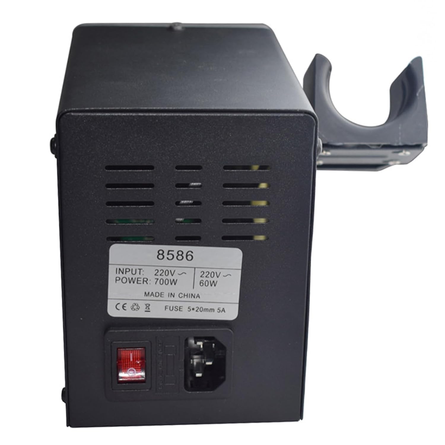 Estación de Soldadura Digital 2 en 1 Pistola de Aire Caliente Estacion Soldadura Aire Caliente Soldador Eléctrico para Reparación Electrónica (Enchufe europeo 220V)
