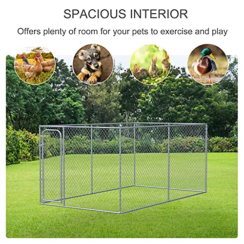 PawHut Dog Playpen for Small Dogs & Medium Dogs with 99 Sq. Ft, Outdoor Playpen Dog Exercise Pen with Anti-Jumping… - Image 5