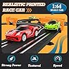 Slot Car Race Track Sets with 4 High-Speed Racing Car, Battery or Electric Race Car Track for Boys and Kids, Dual Racing Game Lap Counter Circular Overpass Track, Gifts Toys for Boys Kids Age 6 7 8-12 #2