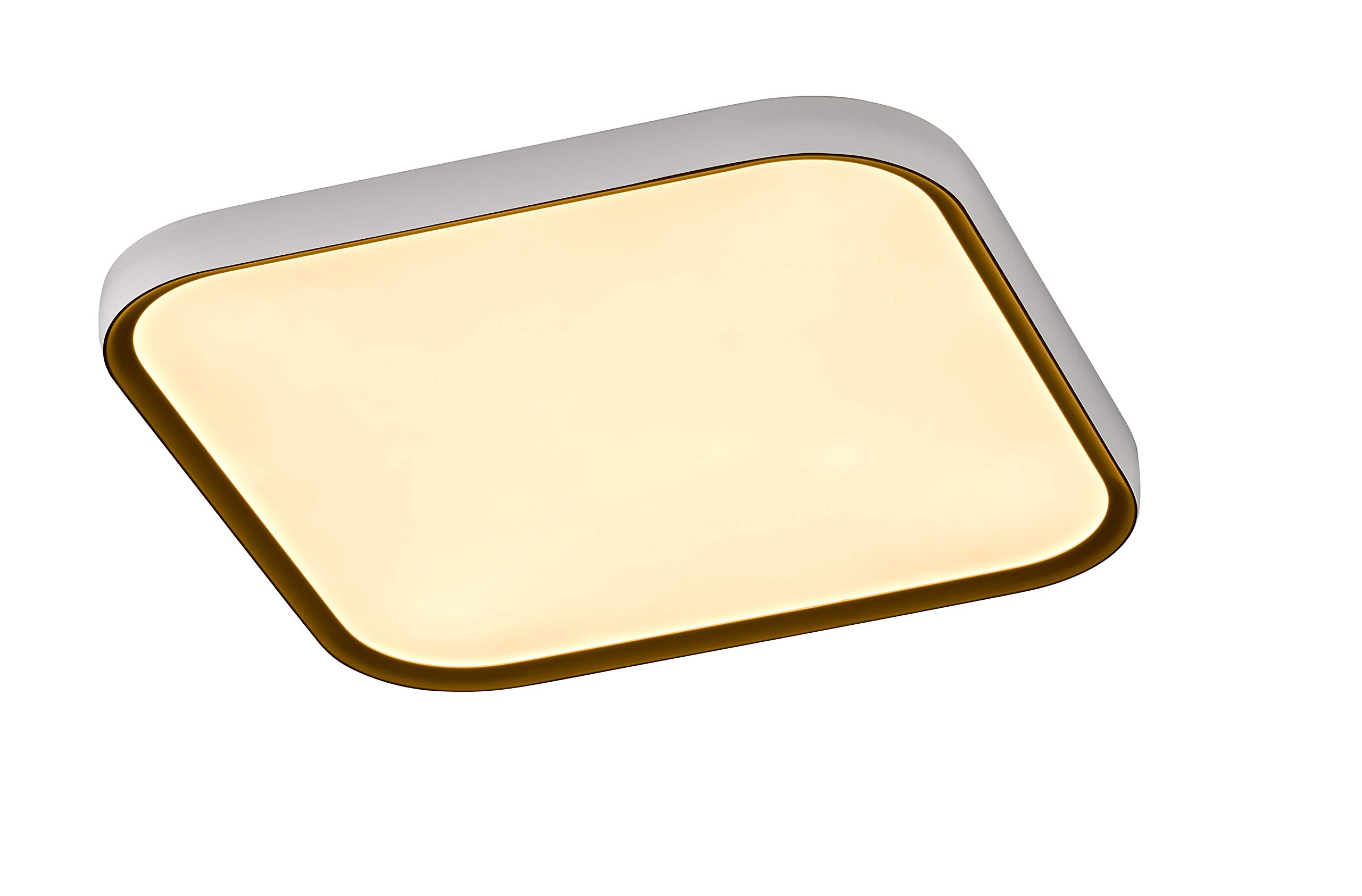 Wofi Deckenleuchte Gala – 48x48 Cm, Weiß, Modernes Design, Für Wohn- & Schlafzimmer