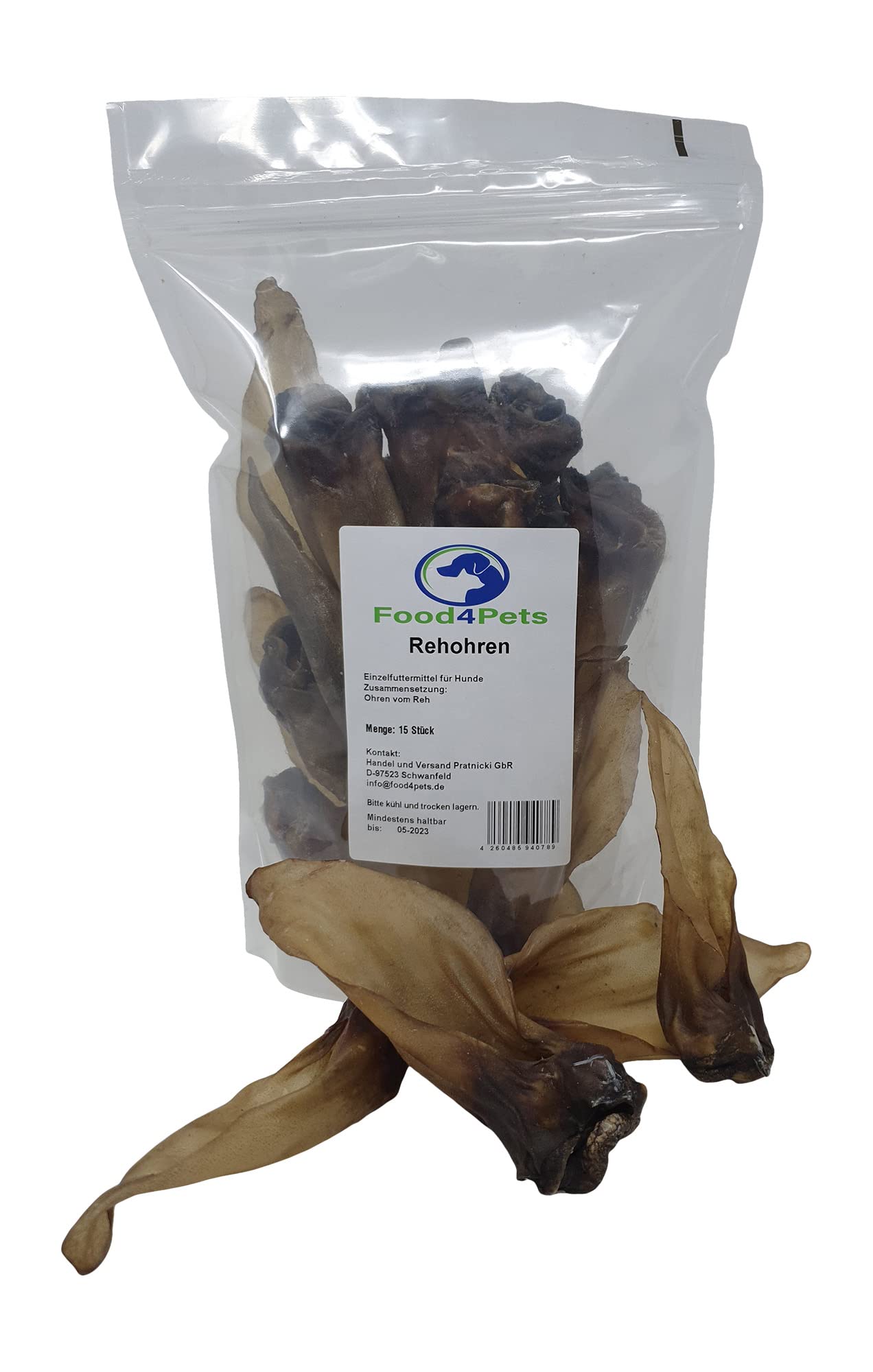 Rehohren Lot de 15 friandises pour chien – Friandises naturelles à mâcher dans un sac refermable, idéal pour les soins dentaires et la récompense pour chiens