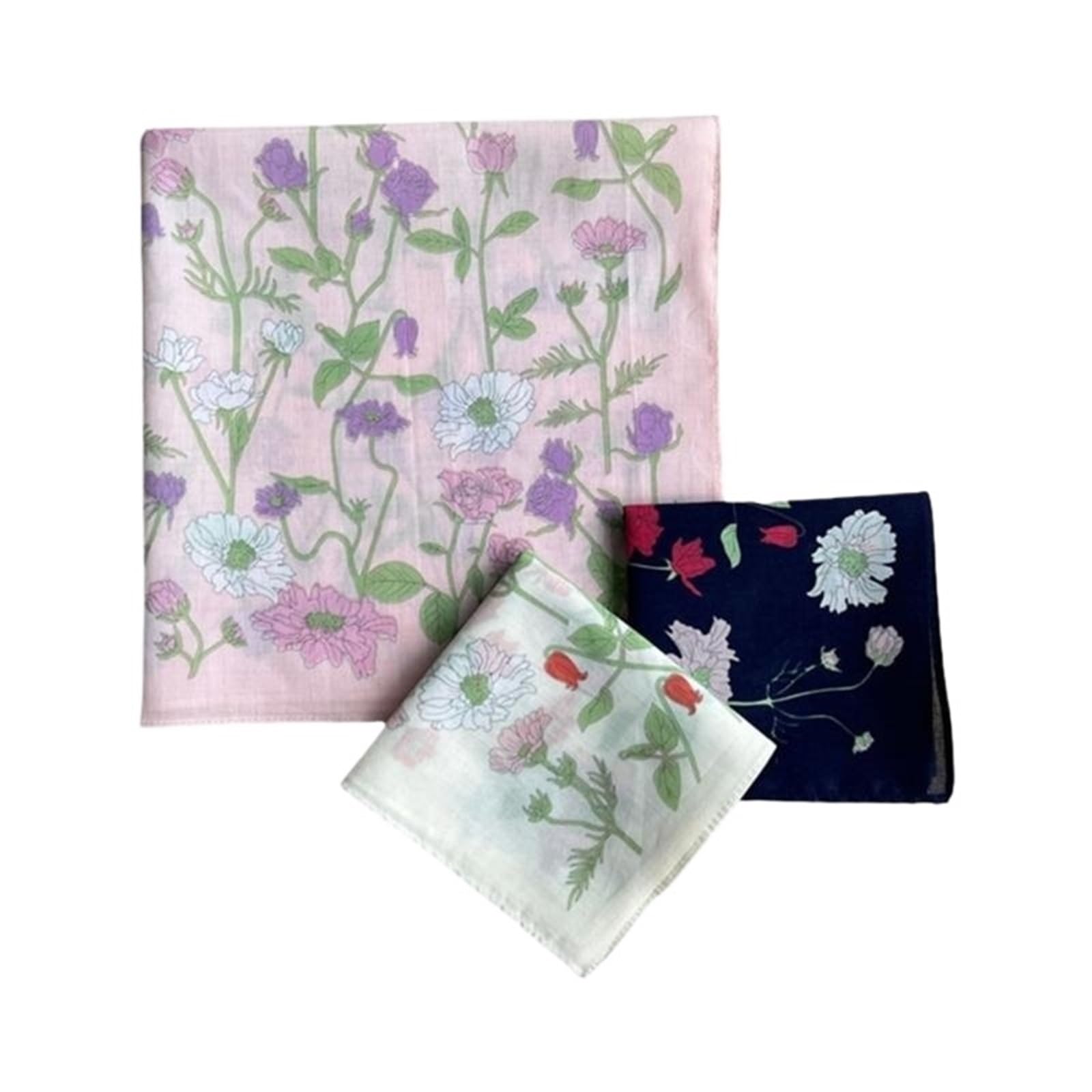 45x45cm Mädchen Frauen Gedruckt Taschentücher Bunte Tasche Blumenmuster Quadratische Hijab for Frau Stofftaschentücher(36PCS-F)