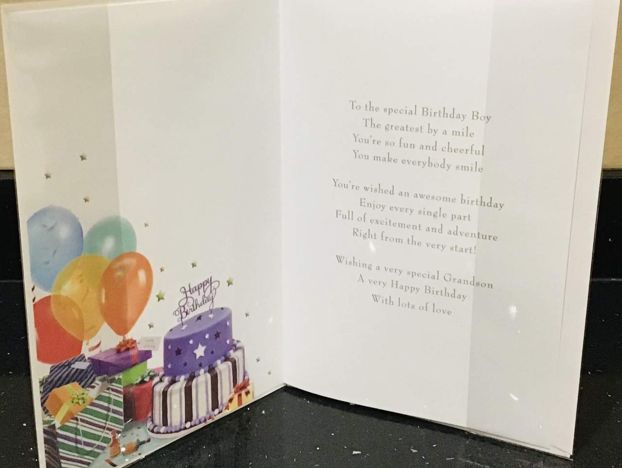 Regal Publishing Carte D'anniversaire Classique Pour Petit-fils 22,9 X 15,2 Cm