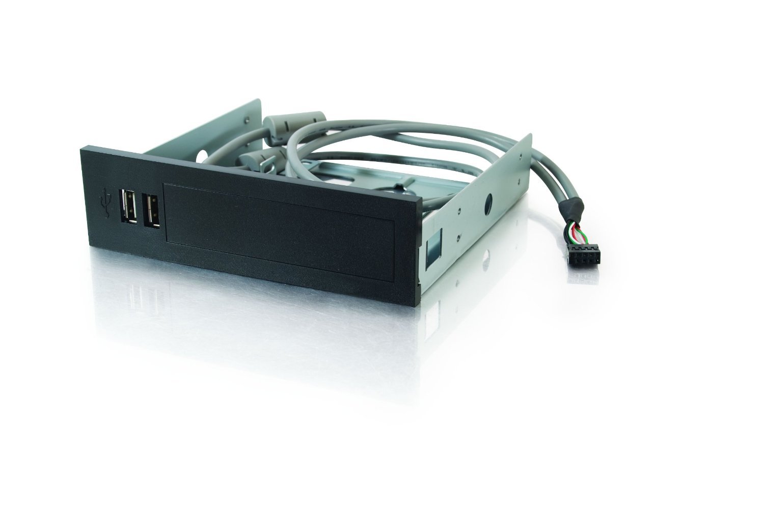 C2G/Cables to Go 27039 2-Port USB 2.0 High-Speed Front Bay Hub, White