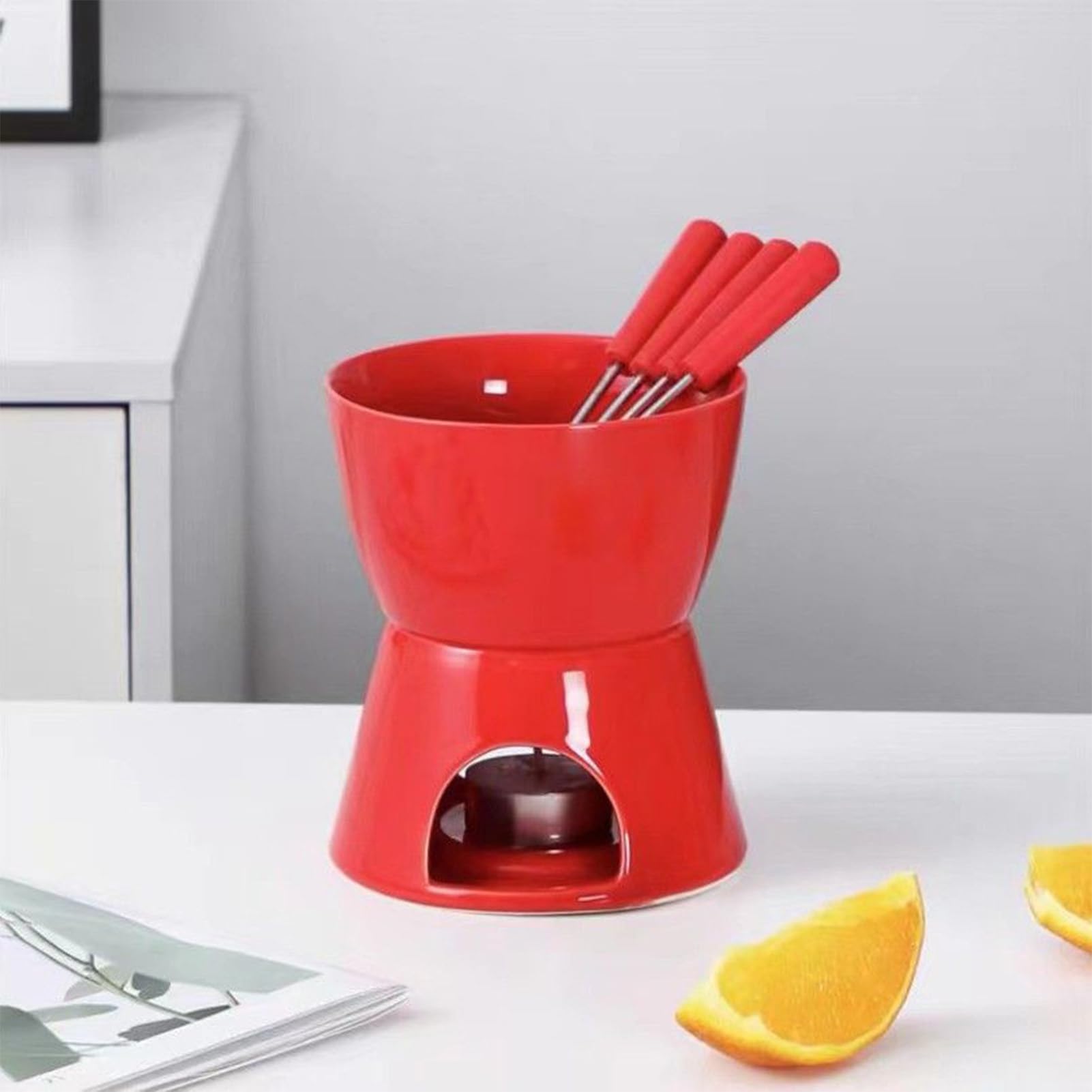 Zestaw Do Fondue Czekoladowego Ceramiczny Zestaw Do Fondue Z Grzaniem