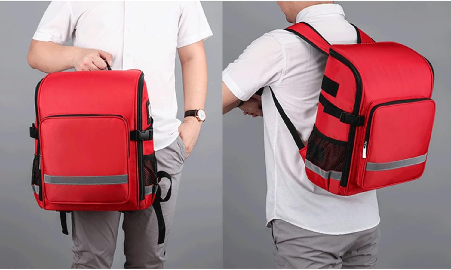 Emergency Trauma Bag, Medical Empty First Responder Safety Aid Backpack for Home Office