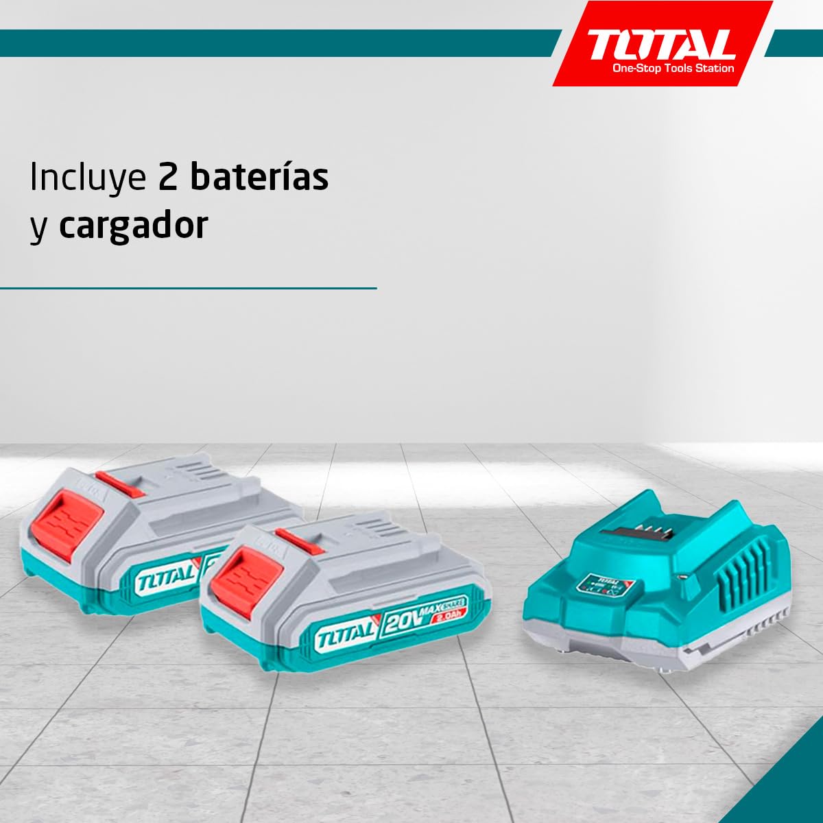 TOTAL - Soplador Brushless a Batería - 83 x 25 x 3 cm - Azul - Volumen de 8,5 m3/min - Soplador con Control de Velocidad Variable para Limpieza de Hojas