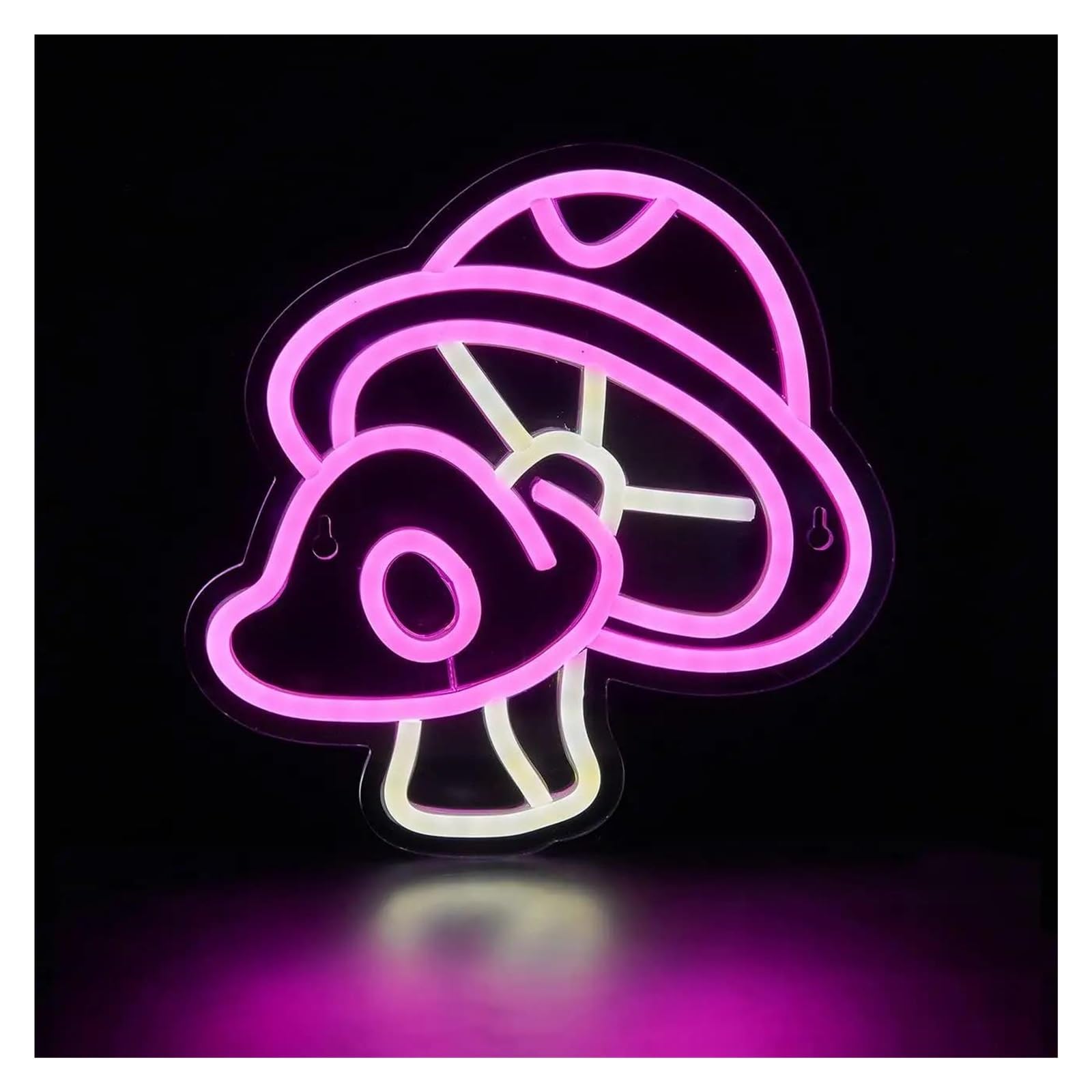 LEMST Signs Lamp Neon Sign Mushroom Cute Neon Light Sign Room Bedroom Living Room Decor Lamp for Girl Boys 23x23cm