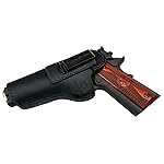 The Defender Leather IWB Holster - Fits Most 1911 Style Handguns - Kimber - Colt - S & W - Sig Sauer - Remington - Ruger & More - Made in USA - Black Left Handed