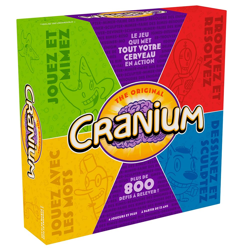 FUNKO Games CRANIUM Classic - Juego de ambiente delirante para adultos y niños a partir de 12 años - 800 desafíos para jugar en familia o entre amigos - hardware incluido - 45 min - 4 jugadores y más
