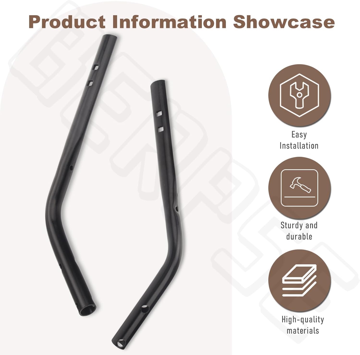 136-5924-05 Right Hand Lower Handle & 136-5923-05 Left Hand Lower Handle Compatible with Toro 21" Mulching/Rear Bagging Lawn Mower, Replaces 127-0657-05 127-0658-05