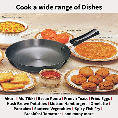 Image of Hawkins Futura 25 cm Frying Pan, Hard Anodised Fry Pan, Induction Frying Pan, Black (IAF25)