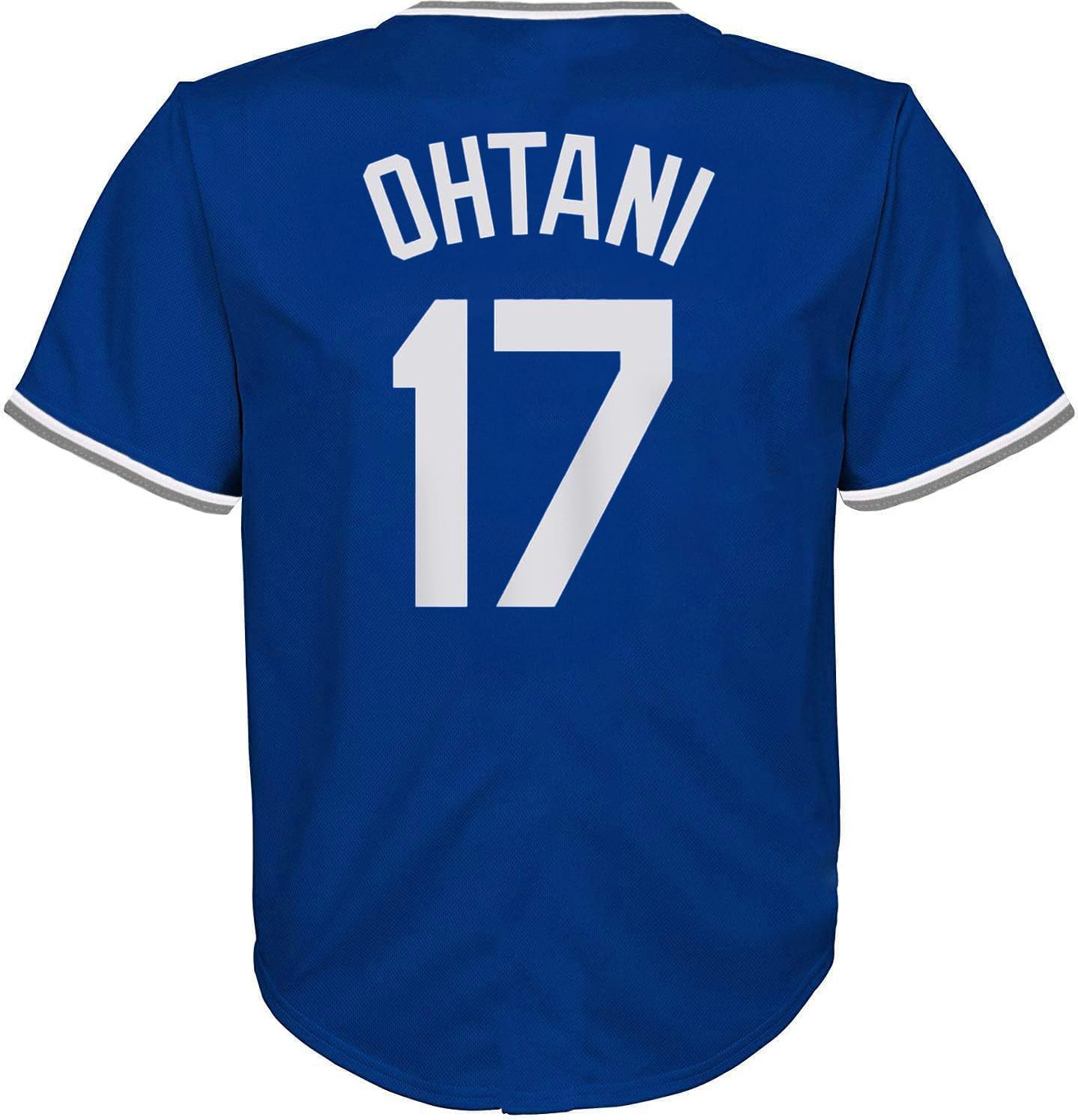 Outerstuff Shohei Ohtani Los Angeles Dodgers #17 MLB Baseball Kids Youth 4-18 Blue Wordmark Logo Team Color Player Jersey