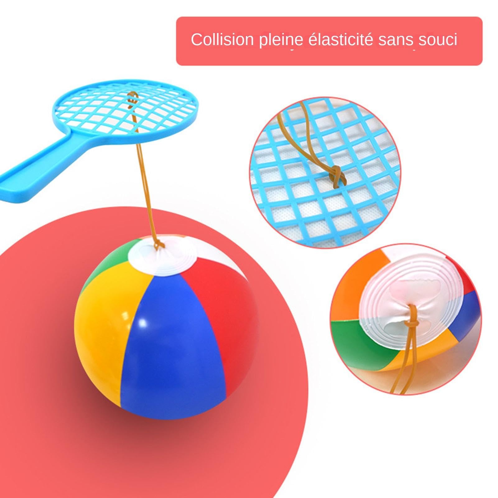 Balle rebondissante de raquette, balle rebondissante gonflable à la main - Balle de jouet de raquette de Balle rebondissante de raquette, balle rebondissante gonflable à la main - Balle de jouet de raquette de