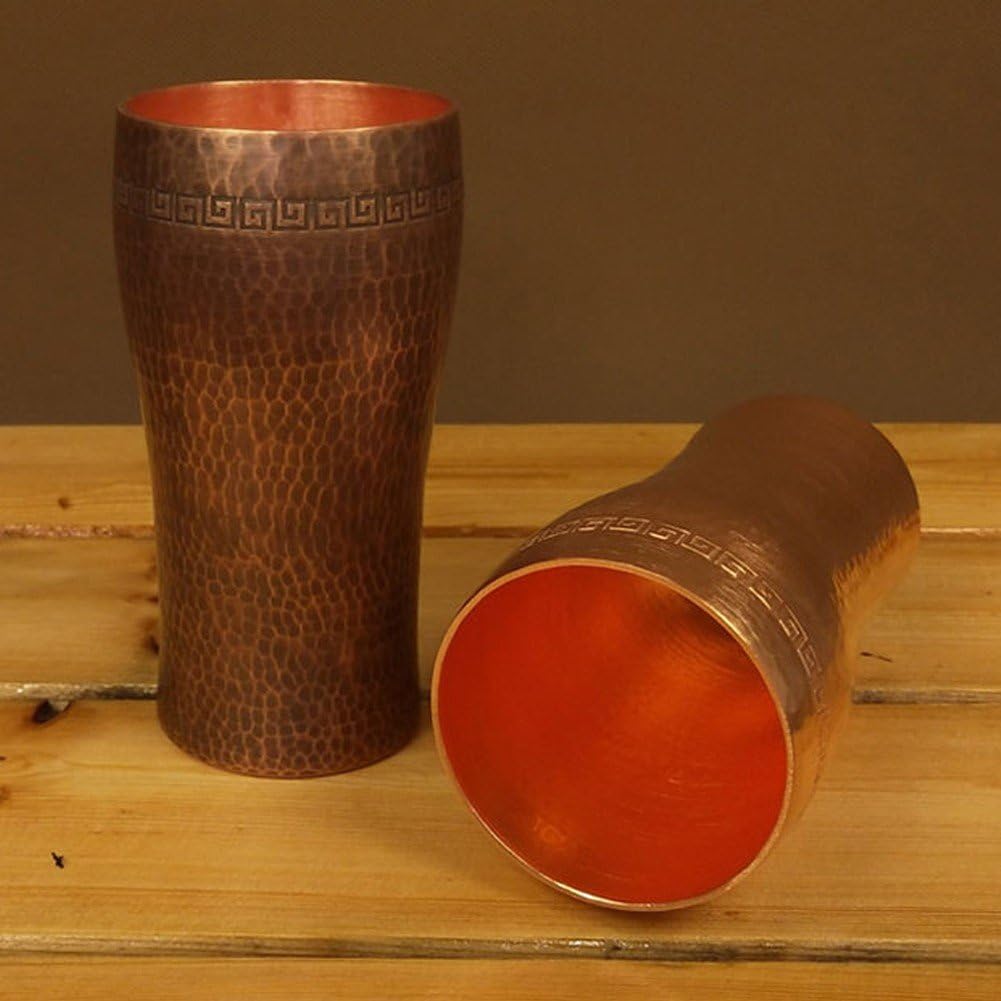Dianzan Taza para Moscow Mule, Taza De Cerveza De Cobre, Vasos para Beber, Taza De Cobre Hecha a Mano para Café, Té, Cócteles, Cerveza, Bebidas Frías Y Calientes.