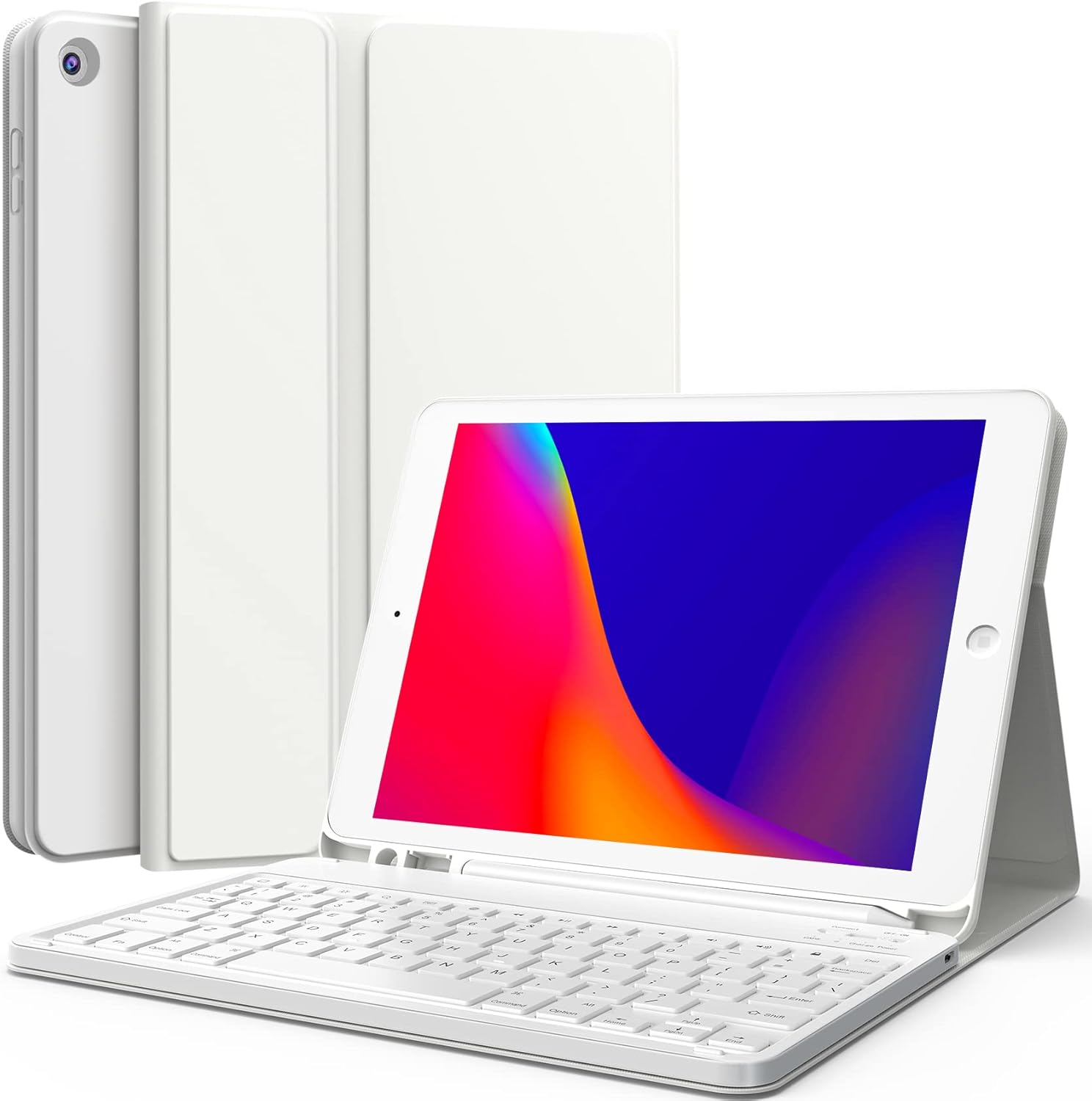 Amazon.com: CHESONA Keyboard Case for iPad 9th Generation (2021)/8th ...