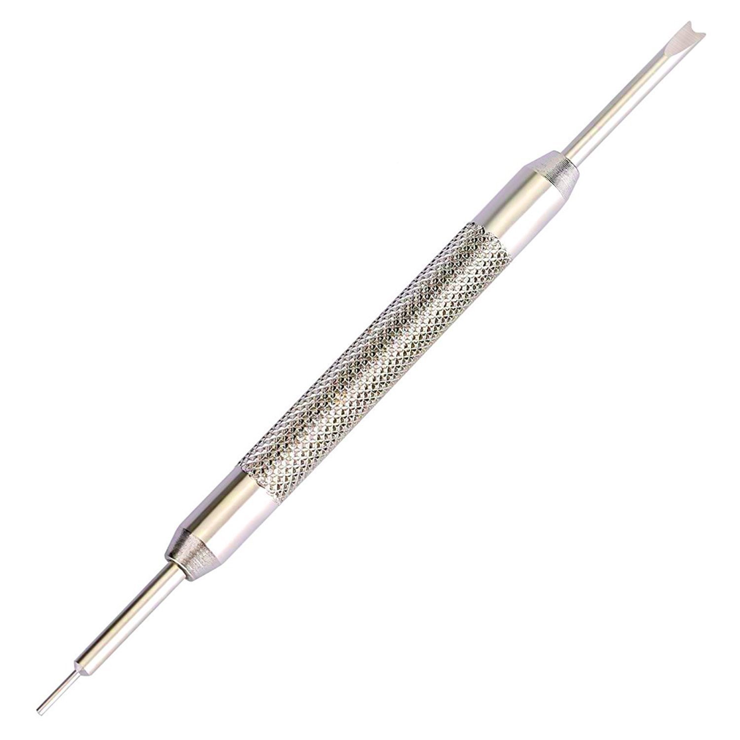 Watch Spring Bar Removal Tool Pin Pusher for Watch Band Strap Stainless Steel (Silver)
