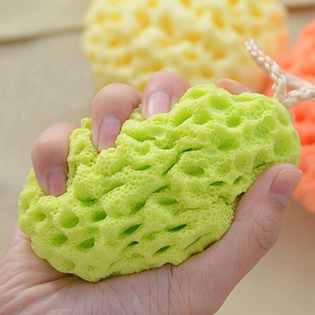 Ręcznik złuszczający Złuszczająca gąbka pod prysznic Loofahs Gąbki pod prysznic Miękka gąbka do ciała dla dorosłych Gąbka do kąpieli dla dzieci Gąbka do szorowania (2/3/4 paczki) Rękawiczki