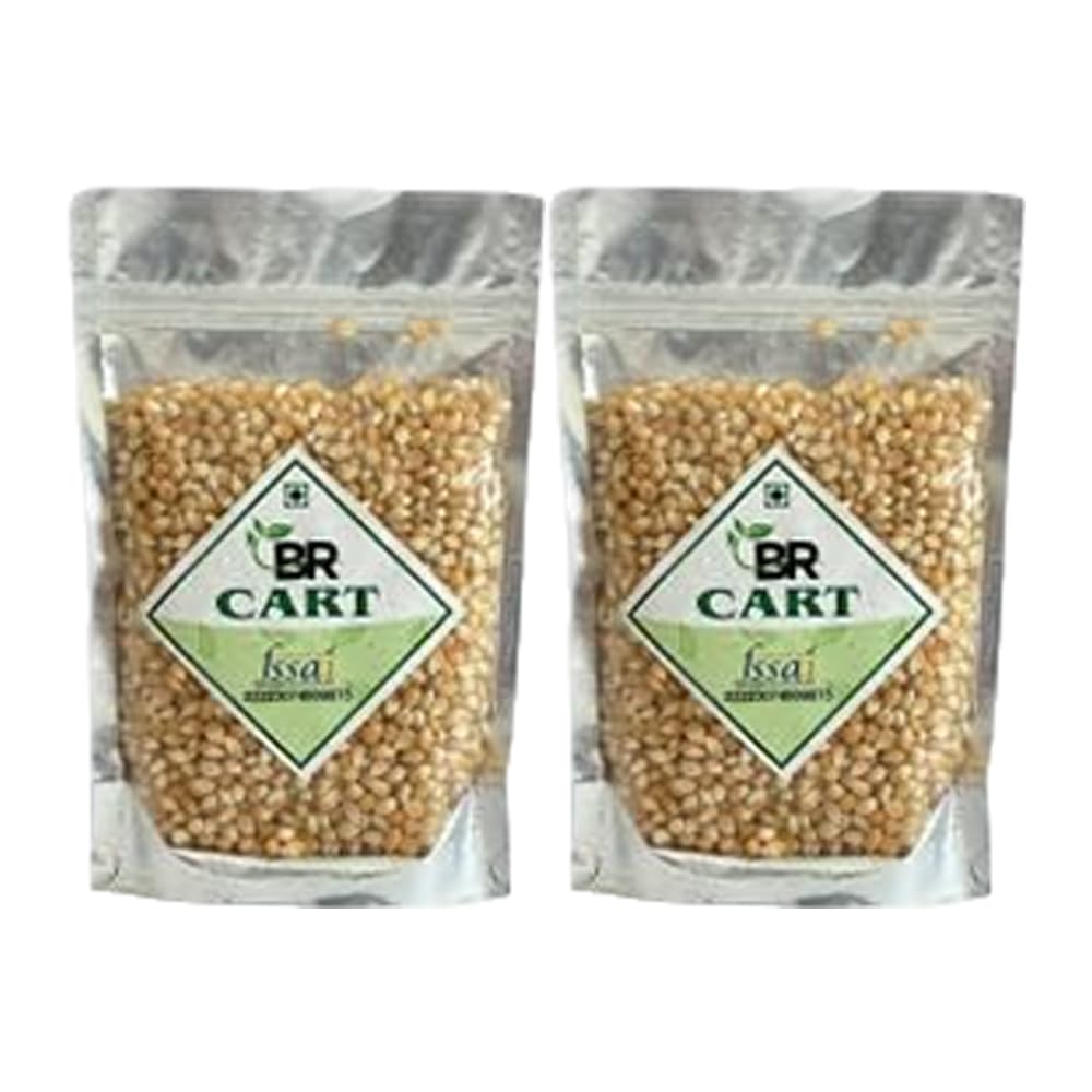 BR Cart Popcorn Seeds | Popping Kernels | Crunchy Popcorn Maize | Pop-Corn Makka Makai | Natural Corn Kernels for Snacks & Cooking (Pack of 2, 200 gm Each)-picture-22