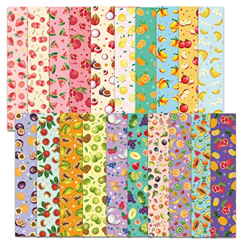Teegxddy 20 piezas de marcapáginas, marcapáginas de frutas, con marcapáginas de frases para profesores, estudiantes, escuela de lectura en casa Cover