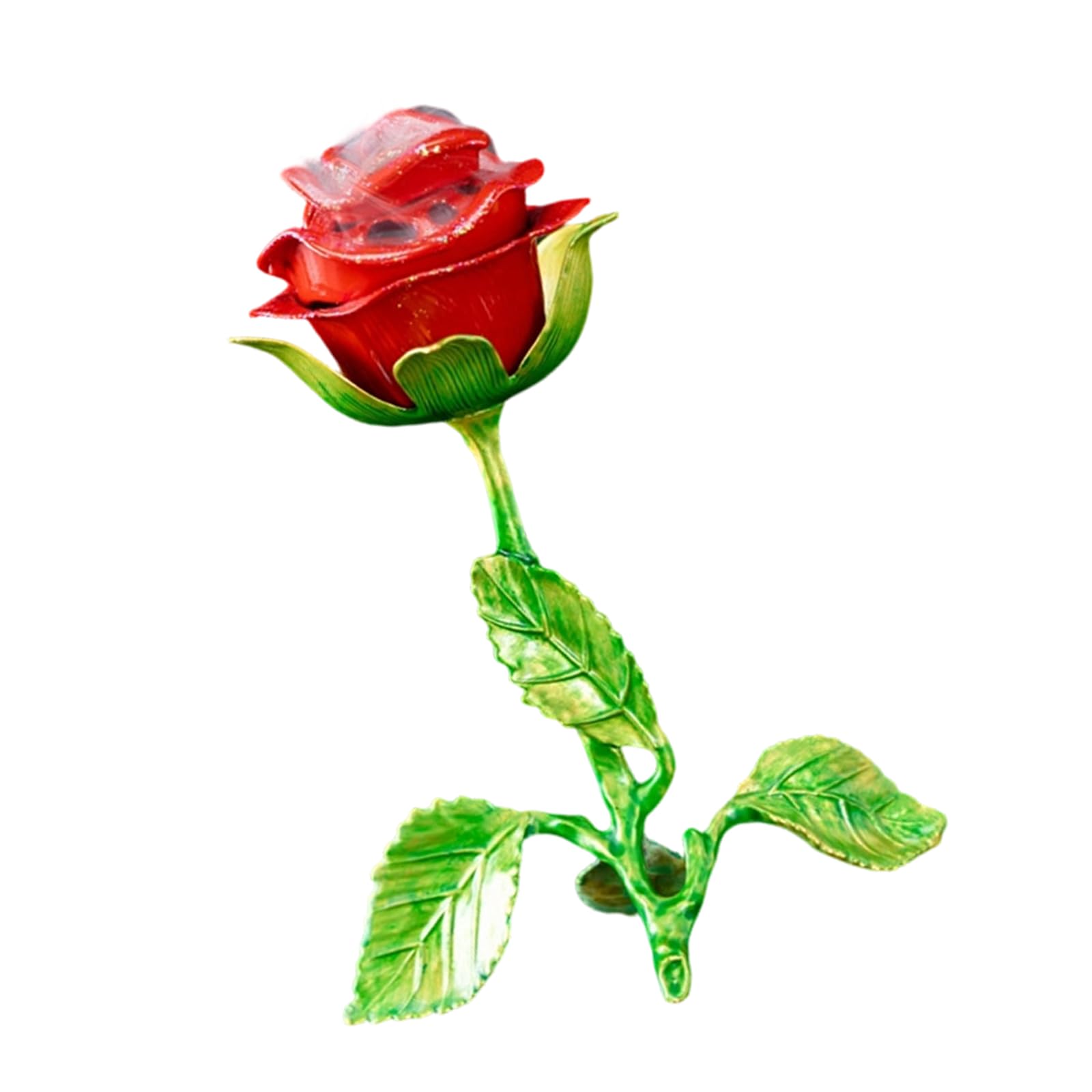 Nucelit Rose Themed Scented Holders Craft From Metal for Festival Ambiances Enhancement Home Decoration Rose Stove