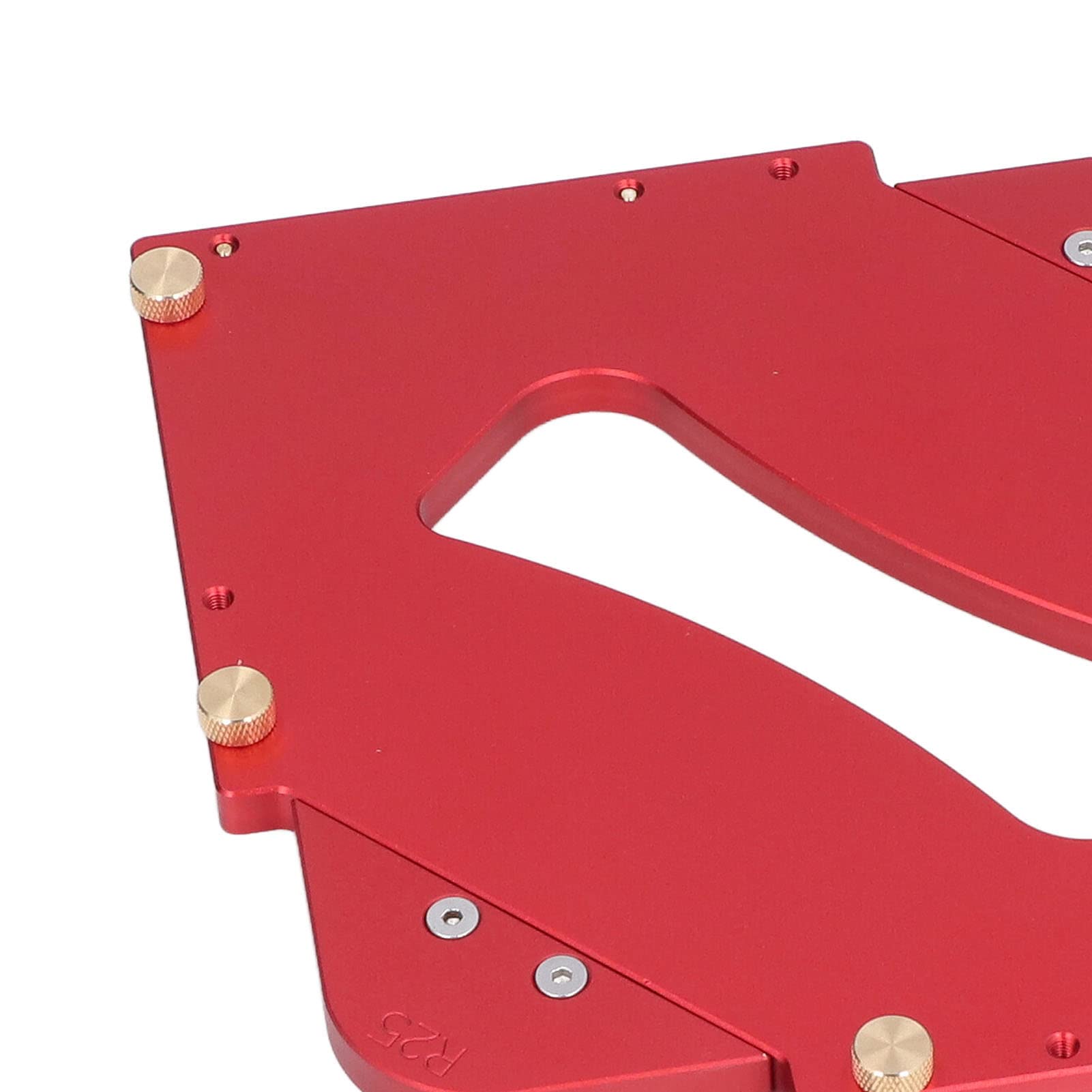 Plantilla de esquina de mesa enrutador Kit de plantillas de radio de aleación de aluminio Herramientas profesionales de carpintería para carpinteros Tratamiento de bordes de