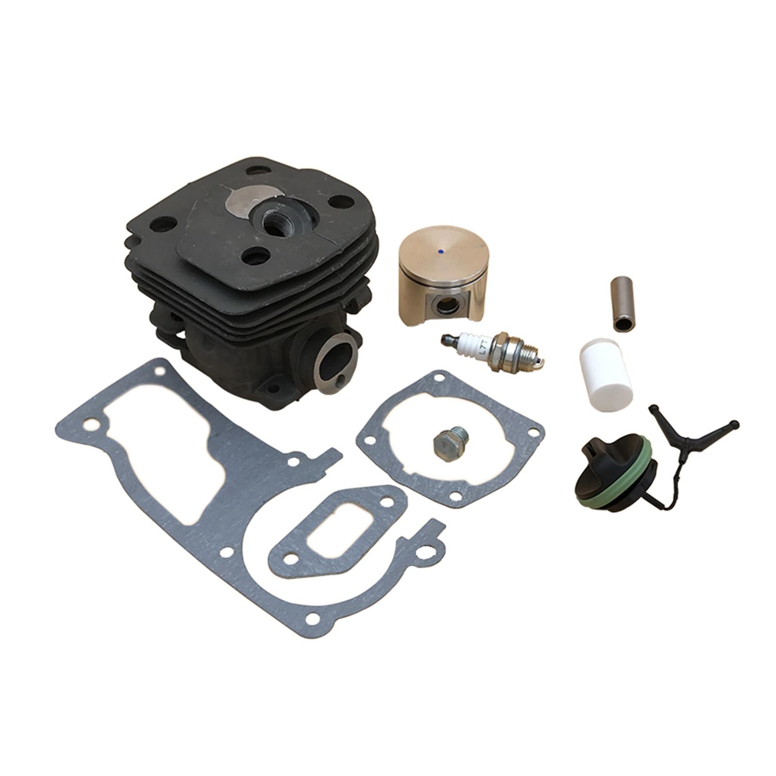 Kit de filtro de combustible de bujía de pistón de cilindro de 47mm for HUSQVARNA 359 357 XP 357XP piezas de Motor de motosierra de gasolina 537 15 73-02