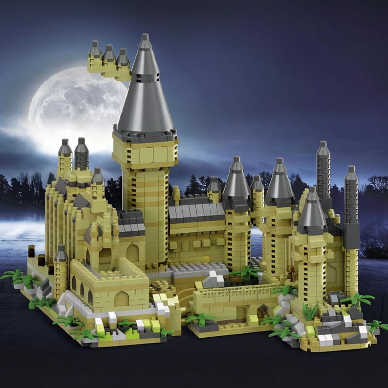 Image of SKY LINE OCEAN Magic Castle Complex Building Blocks Set (2100+ PCS) | Fantasy Medieval Architecture Model Kit for 14+ Teens & Adults | Collectible Display Decor | 5 Year Structural Warranty