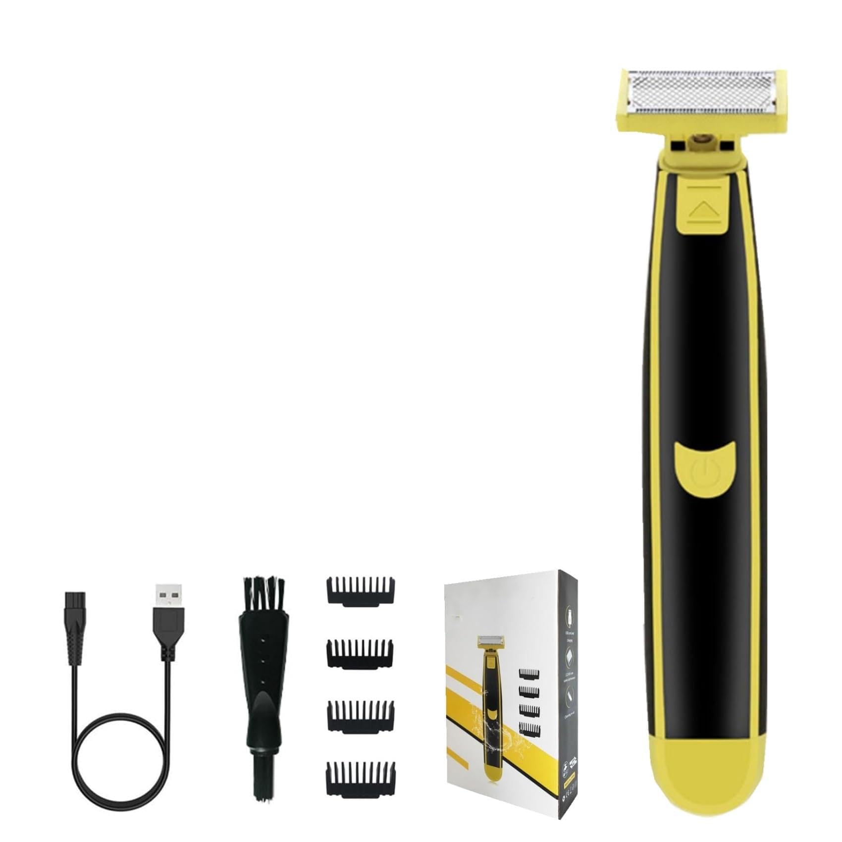 Wet and Dry Electric Shaver Cleaner, Electric Razor for Men, Rechargeable Wet &amp; Dry Shaver, Non-Slip, Durable, Fast Shaving (1PC)-Model #4