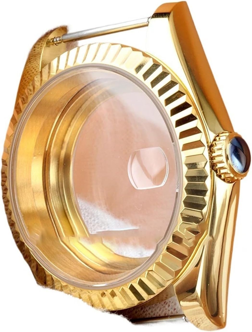 [SDFGUL] ローズゴールド/ブラック 36mm 39mm ギア/フラットエッジケース NH35 NH36ムーブメント対応 ソリ