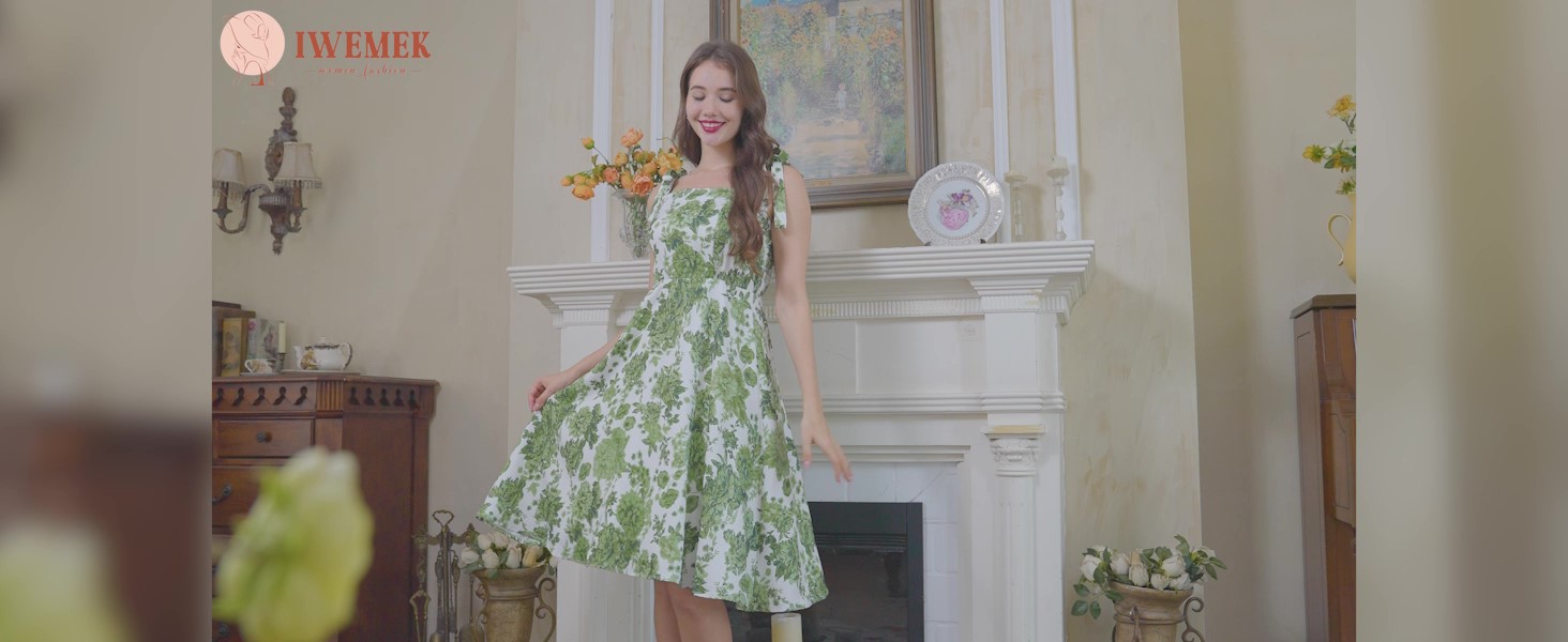 Amazon.com: 50s Style Dresses for Women 1950s Vintage Floral