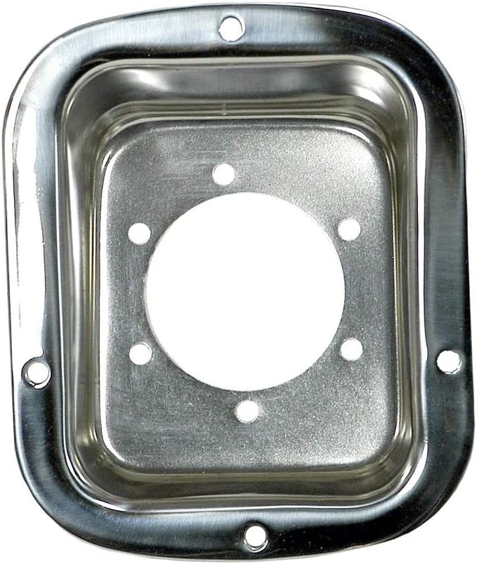 Rugged RidgeFuel Filler Bezel, Stainless Steel | 11135.01 | Fits 1976-1986 Jeep CJ; 1987-1995 Jeep Wrangler YJ