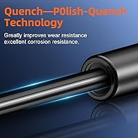 Vista 3 de C16-04445 - Puntales de choque de gas de 17 pulgadas, 55 libras/245 N, soporte de elevación para ventana de cubierta de caravana Leer, puerta
