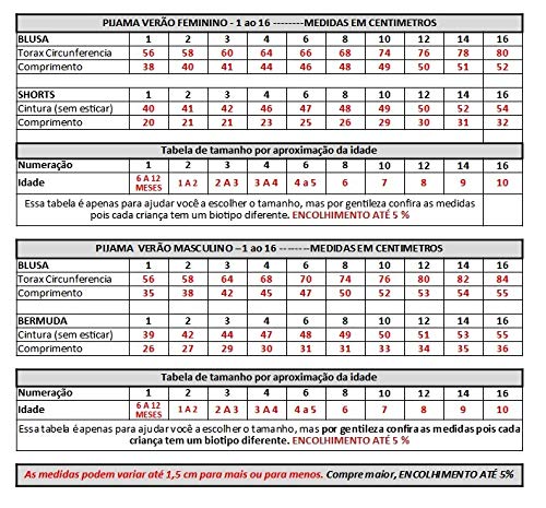 Kit com 4 Pijama Infantil Menino em Algodão - Estampados - 1 ao 16