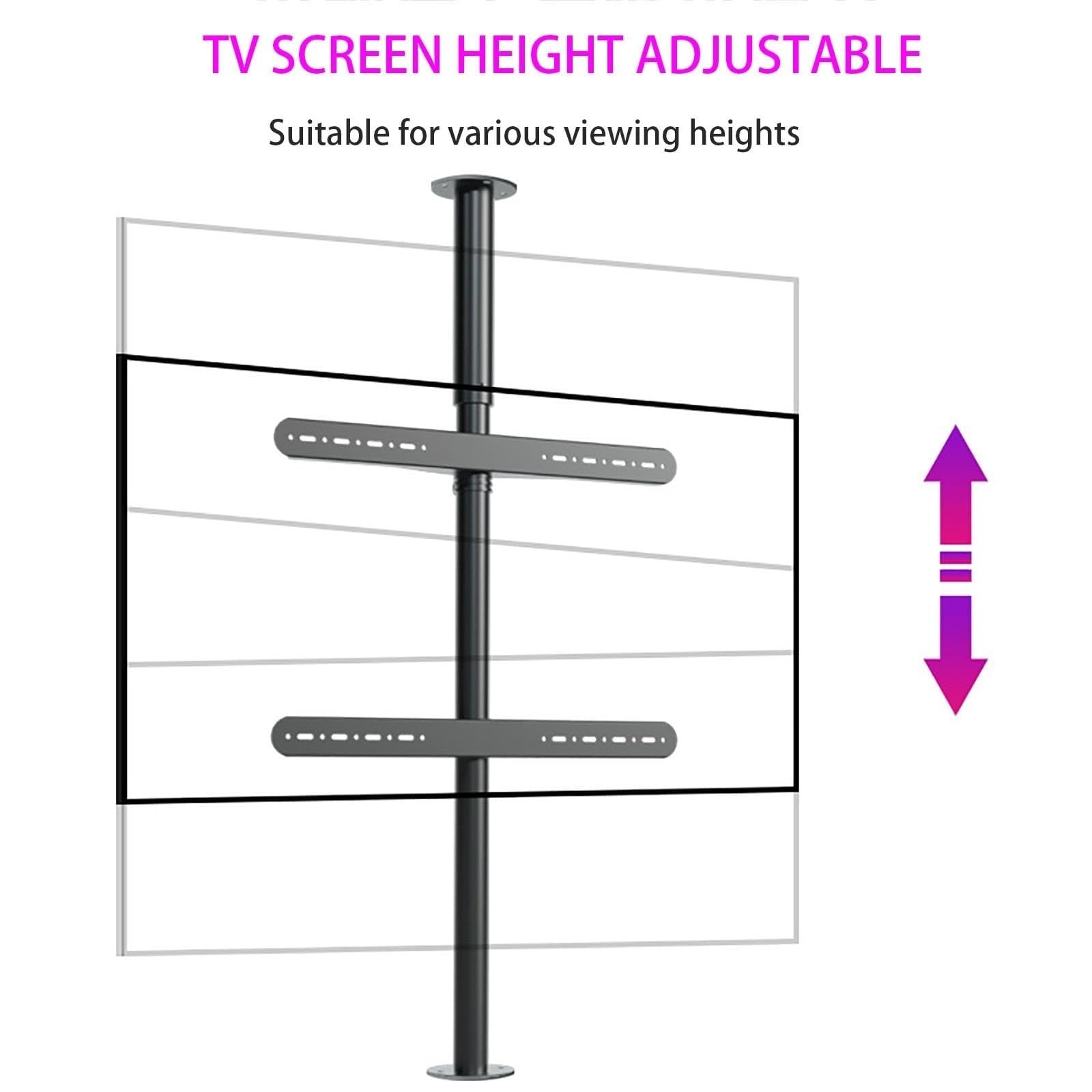 Soporte de Montaje para TV LCD, Marco de Piso Giratorio de 360 Grados, Soporte Giratorio para Pared divisoria, se Adapta a televisores de 32 a 75 Pulgadas (tamaño: 2000 a 2950 mm)