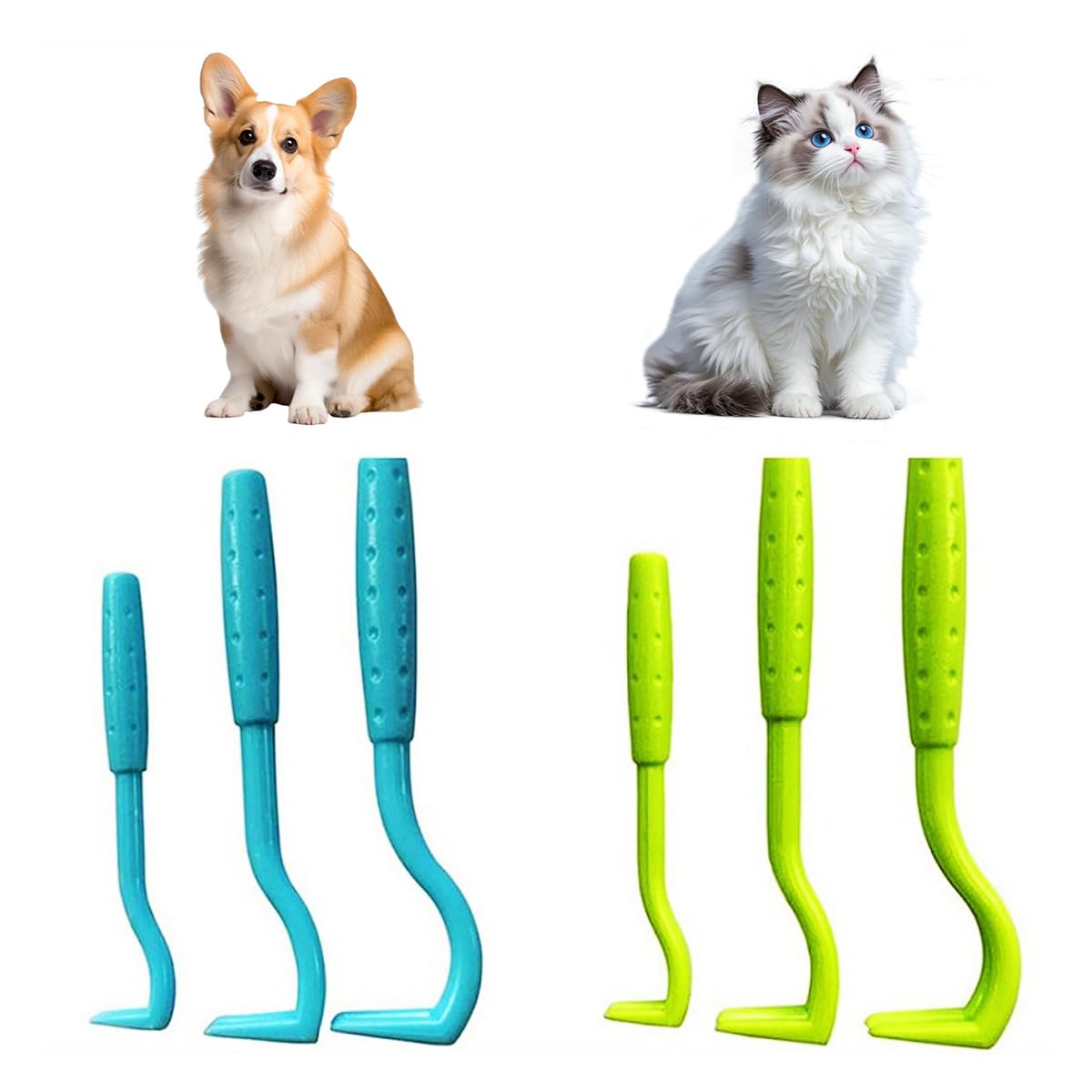 6 PCS Tire Tique Chien Pince à Tiques, Pièges à Tiques, Tire Tique pour Humain - pour Chat Pince à pour Homme, Enfants et Chevaux Anti