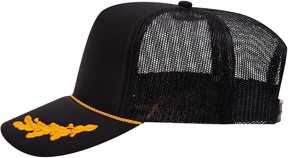 High Crown 5 Panel Mesh Back Foam Front Trucker Cap with Snapback Closure