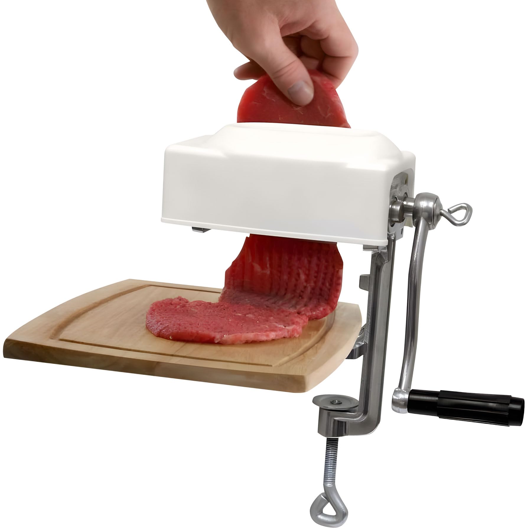 Ablandador profesional de carne manual de hierro fundido, mango ergonómico, diseño compacto para uso doméstico y comercial, cocina, ablandador manual