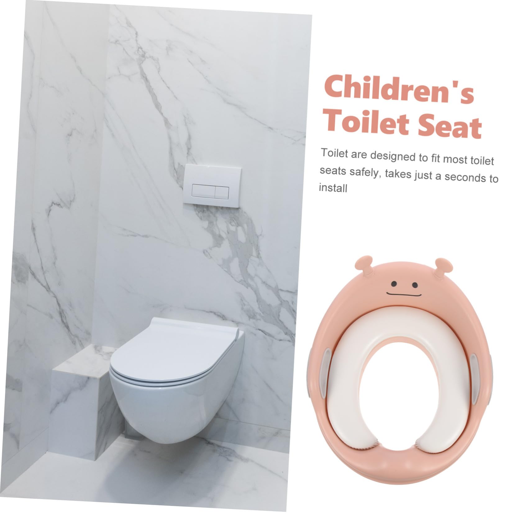 Sedile Riduttore Wc Maniglie Antiscivolo per Ragazzo Ragazza e Facile Installazione in Materiale Pu per L'addestramento al Vasino