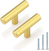 Vista 36 de Manijas Probrico modernas para gabinetes de cocina, con forma de T, color blanco