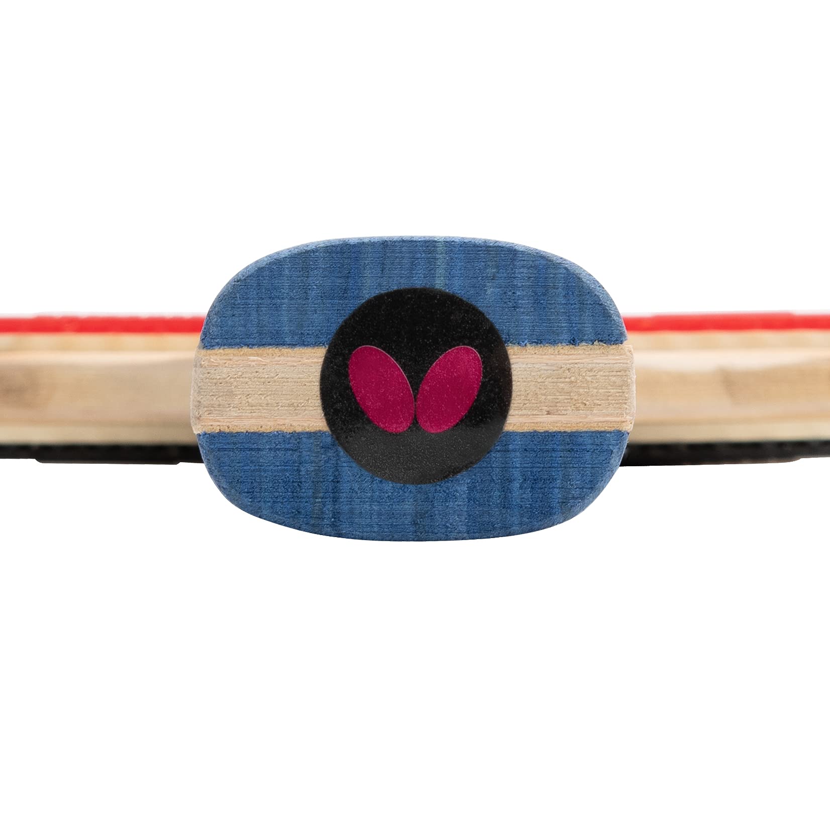 Butterfly Raquette de Tennis de Table Force | Raquette de Tennis de Table Professionnelle pour Joueurs avancés et compétiteurs | Revêtements homologués ITTF Noir/Rouge | Surface très adhérente